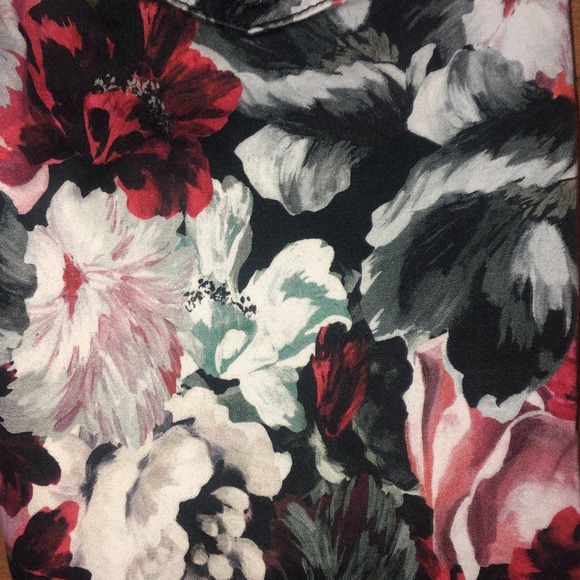 7 For All Mankind Mid-Rise Skinny Contour Jeans, Gallery Floral size 24 - Picture 10 of 12